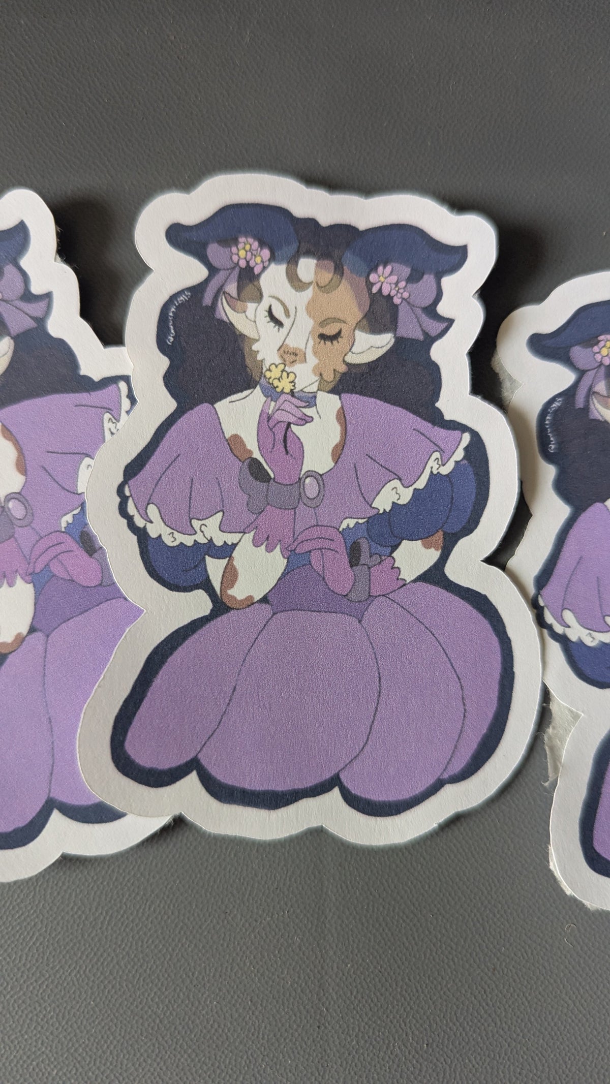 Lavender the Calm Goat Sticker
