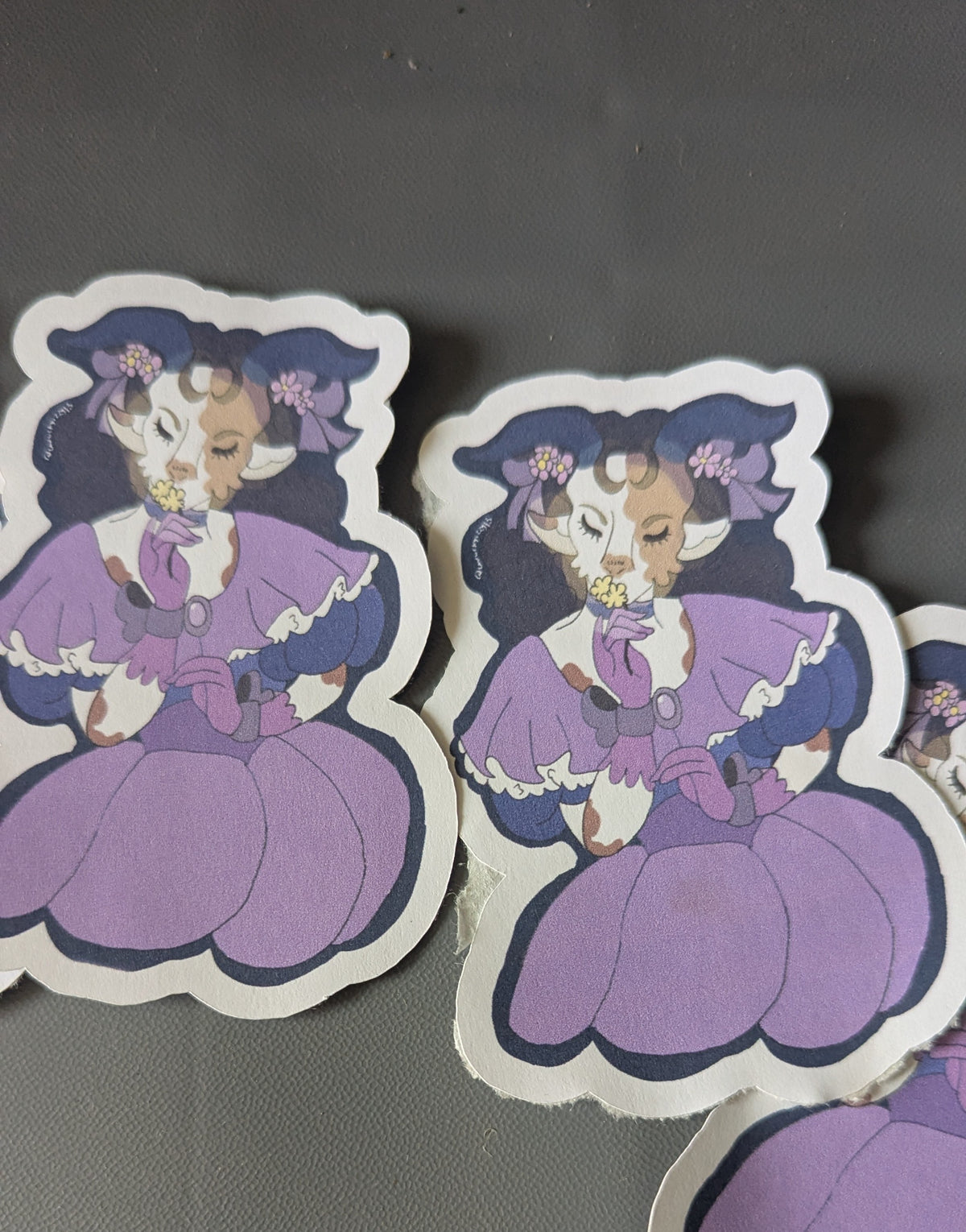 Lavender the Calm Goat Sticker